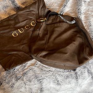 Used Brown Gucci Tote Bag